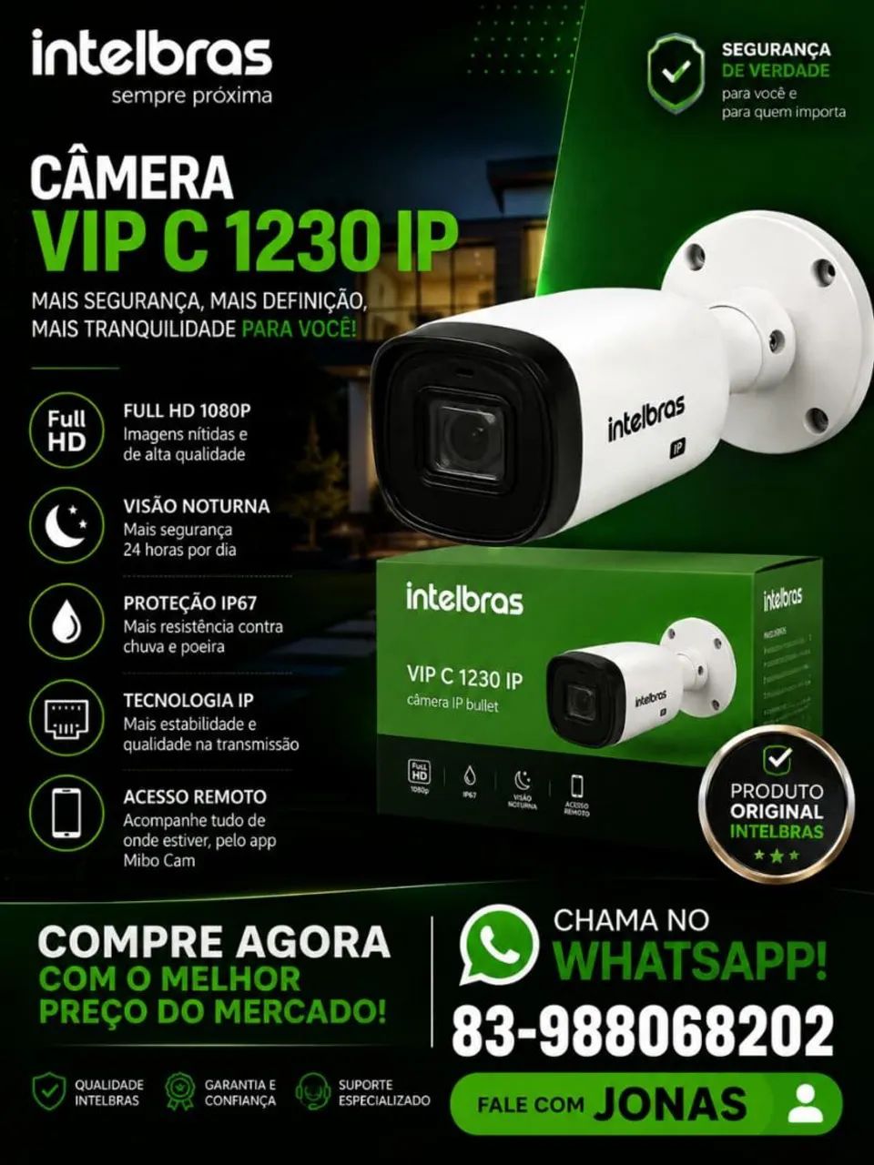 CÂMERA VIP 1230  BULLET 