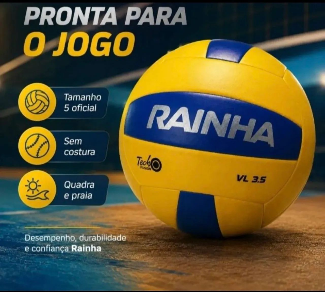 Bola de vôlei Rainha produto-Novo  - Foto 2