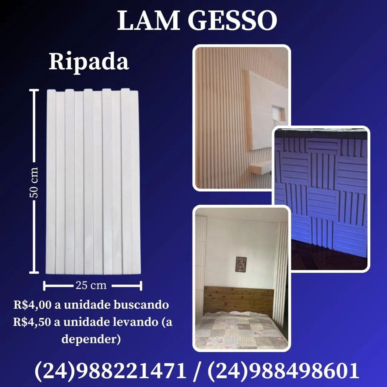 Placas de Gesso 3D - Foto 6
