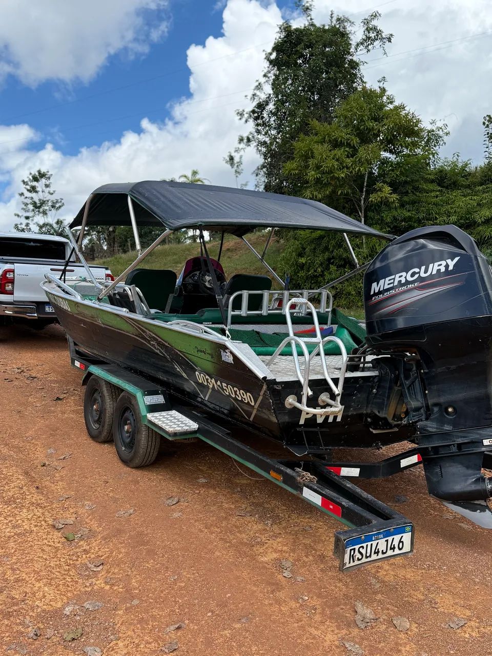 Venda lancha calaça com motor Mercury 115 HP  - Foto 3