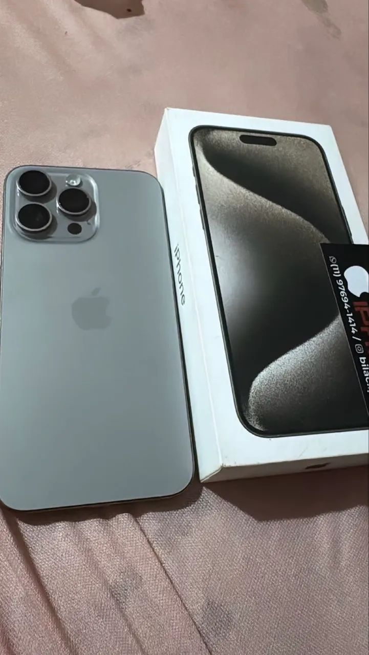 IPHONE 15 PRO MAX 256 GIGAS TITÂNIO  - Foto 2