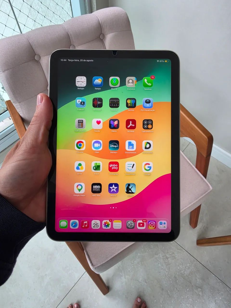 iPad Mini 6ª Geração 256GB Dourado (A2567)