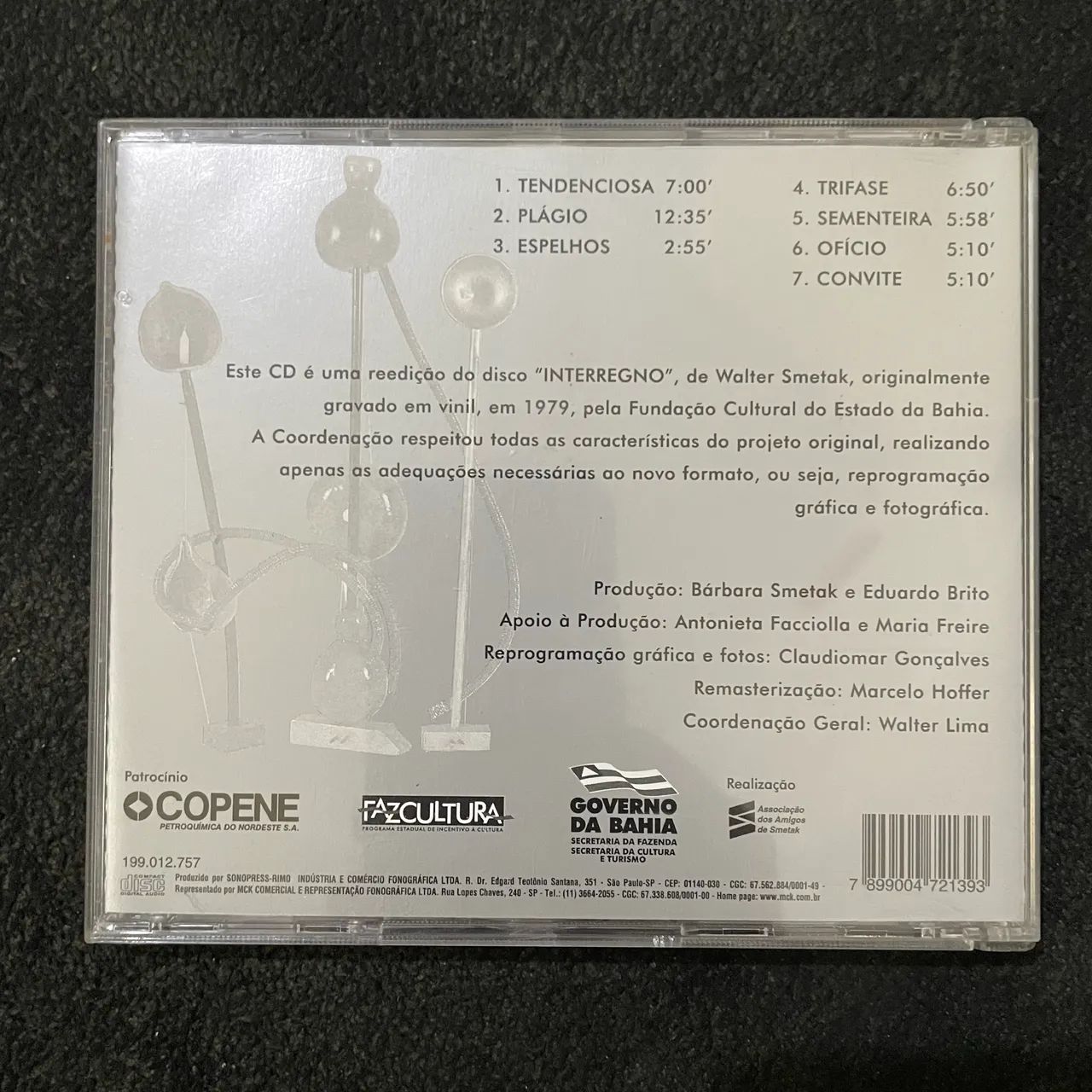 Walter Smetak - Interregno (CD nacional) - Foto 2