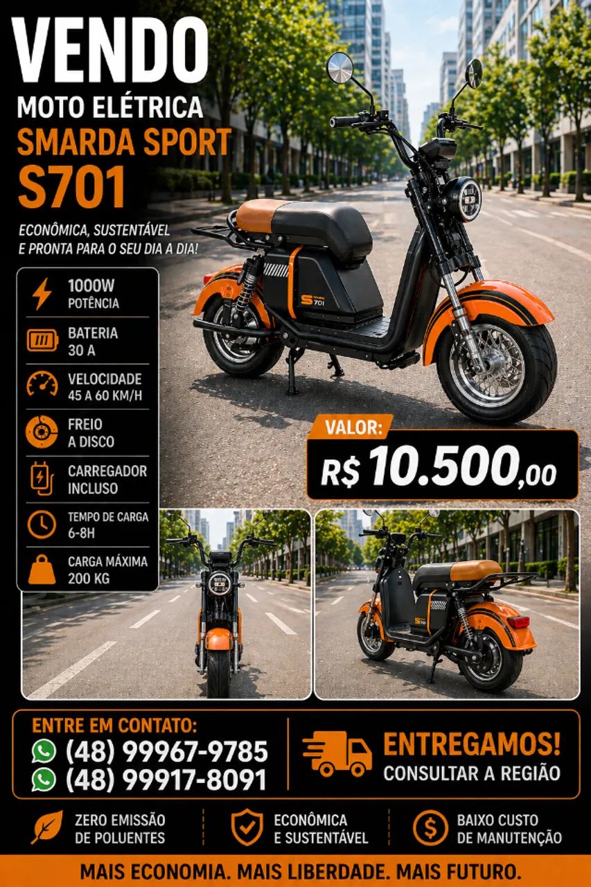 Vendo Moto Elétrica Nova - Foto 4