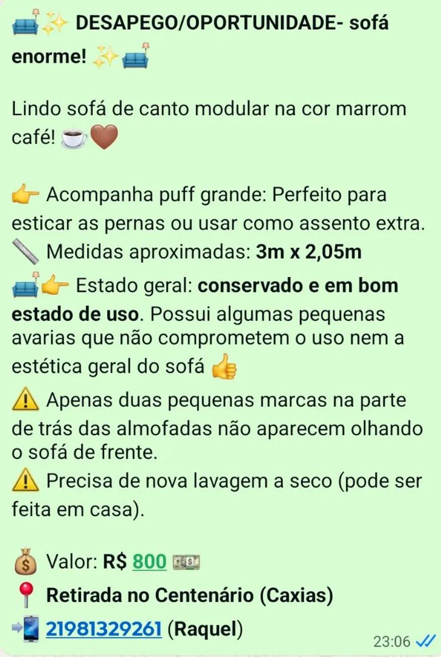Sofá modular de canto com puff  - Foto 4