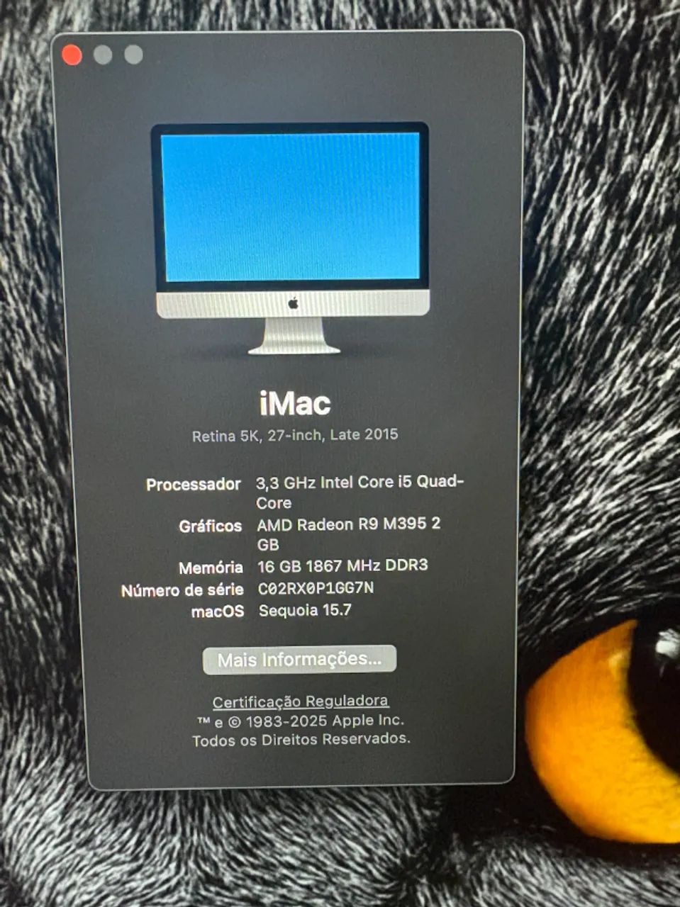 Imac 27 polegadas 2015 i5 monitor 5k 2 tera ssd