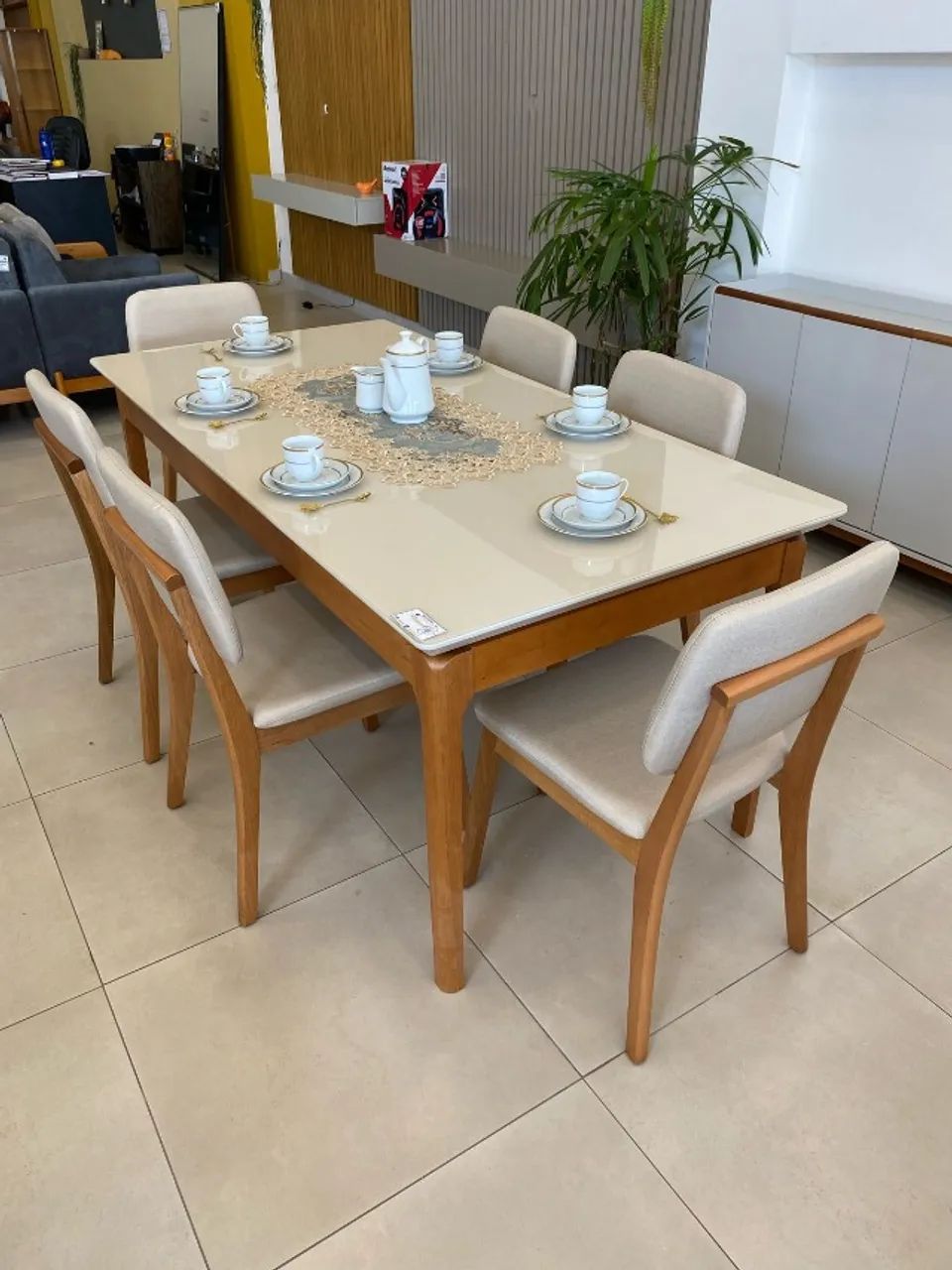 Mesa de Jantar Wind 1.8 com 6 Cadeiras Classic  - Foto 3