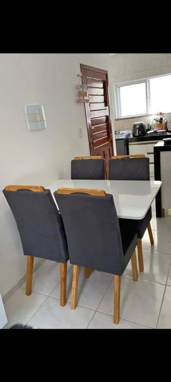 Conjunto de mesa de Jantar entrega e montagem grátis Peça já a sua. - Foto 5