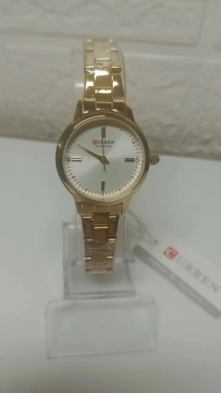 RELÓGIO FEMININO CURREN DOURADO  - Foto 3