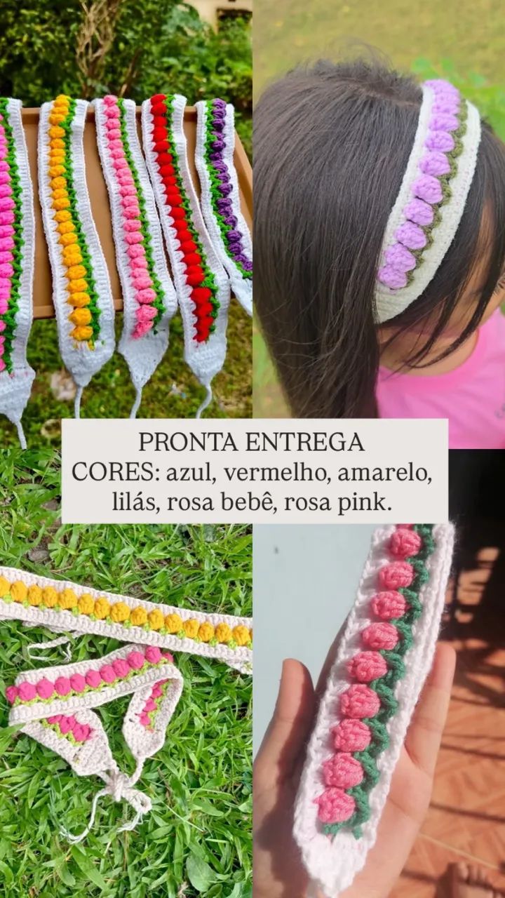 Tiara de crochê  - Foto 2