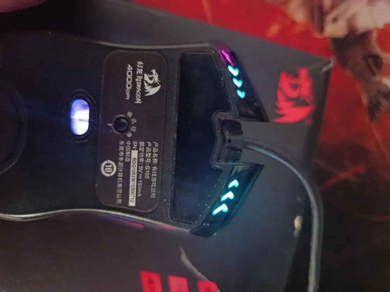 MOUSE GAMER REDRAGON 4000dpi - Foto 2