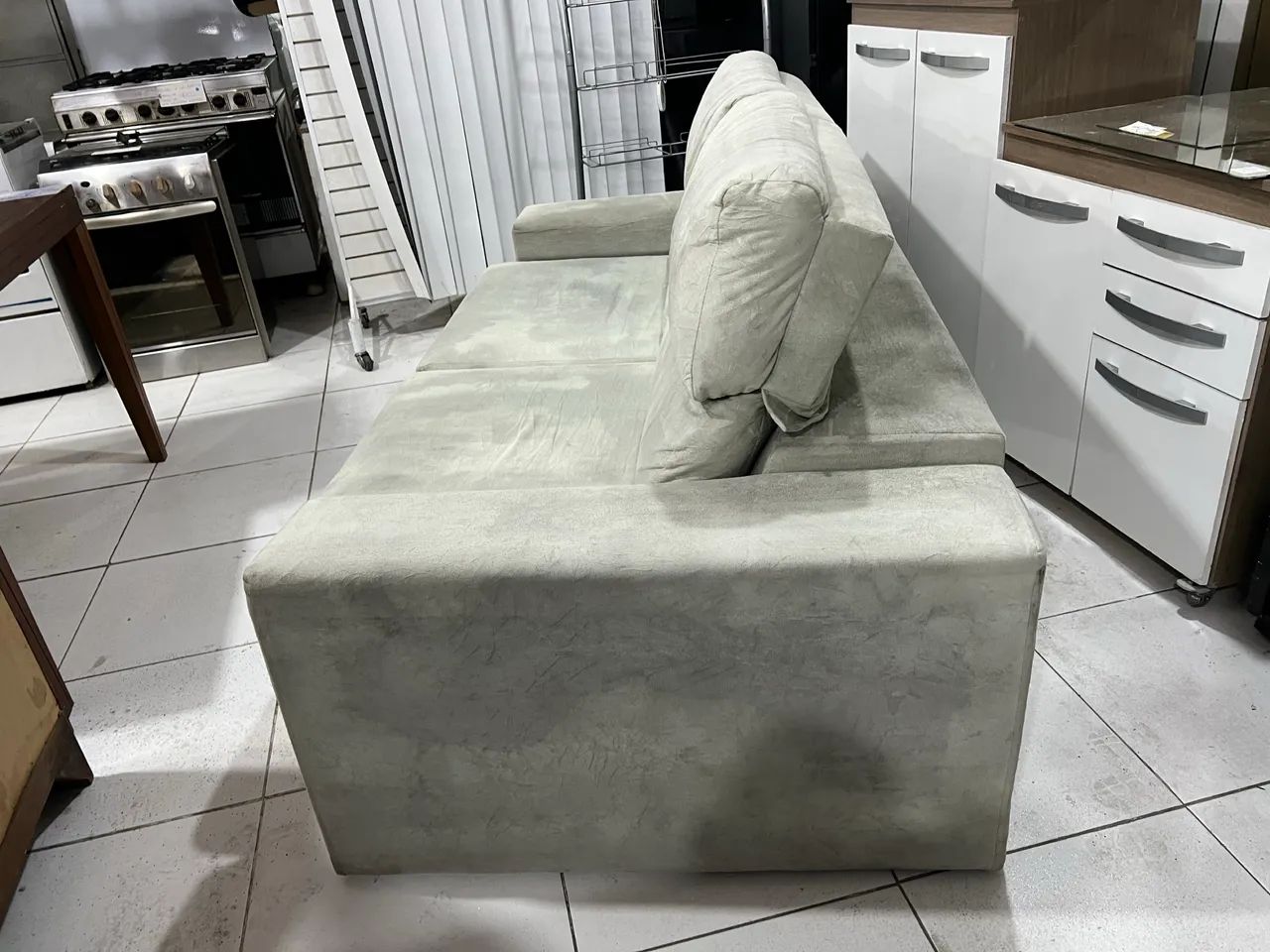 Sofá Cinza Retrátil e Reclinável 2 Lugares - Foto 4