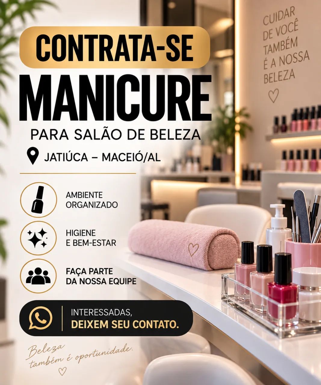 Contrata-se Manicure 
