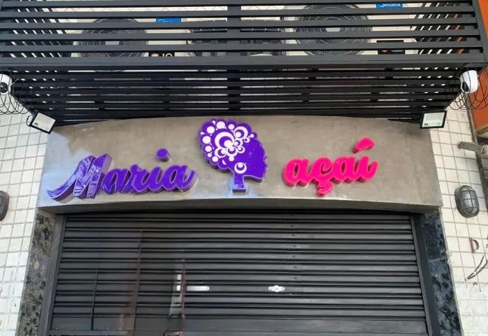 LETREIRO DE LED MARIA AÇAÍ COMPLETO - FUNCIONANDO!