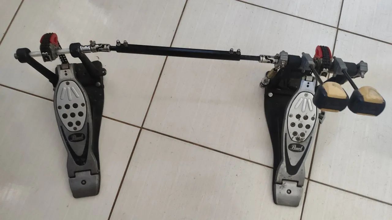 Pedal duplo Pearl Eliminator Power shifter P2002C - Foto 5