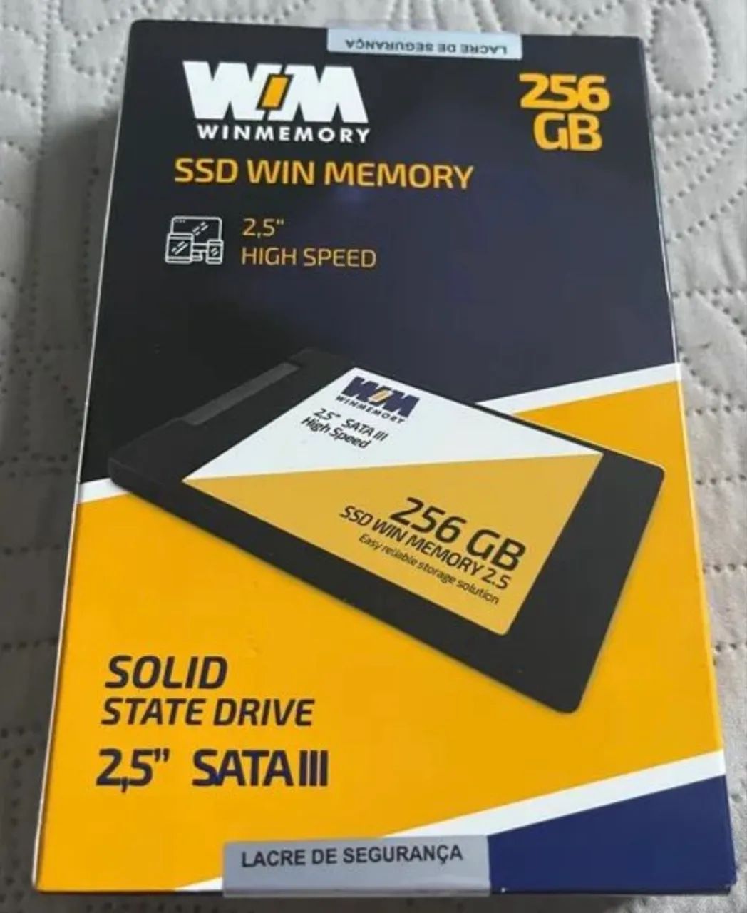 SSD Win Memory 256GB SATA III 2.5'' - Novo - Armazenamento - São