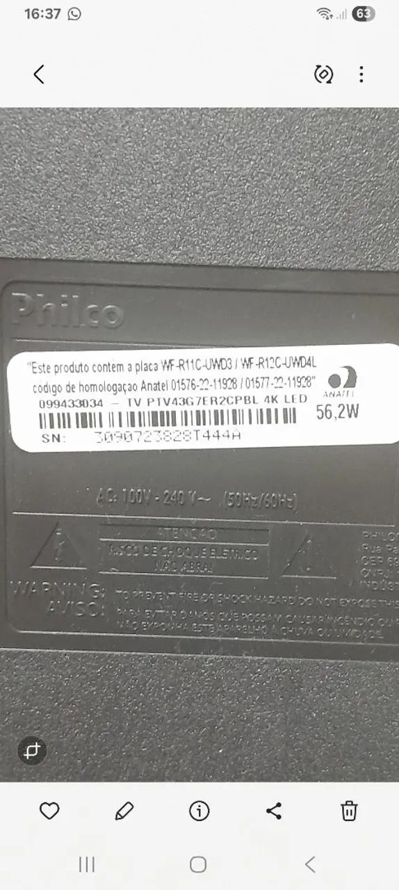 Tv Philco de 43 polegadas 4k ( $160) - Foto 3