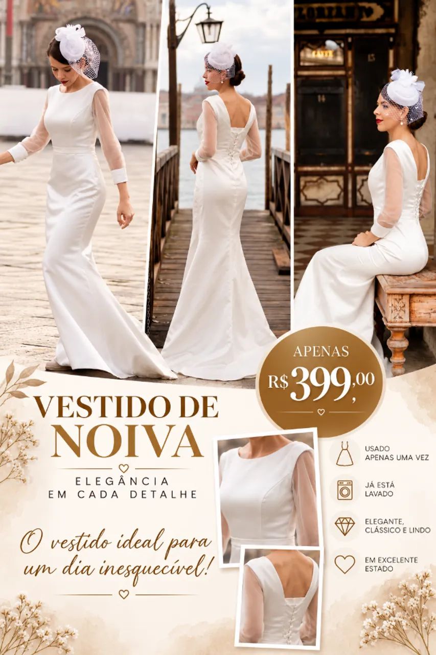 Lindo Vestido de Noiva