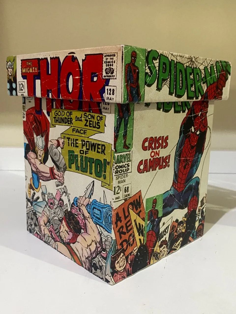 Caixa Organizadora Decorativa Super-Heróis Marvel - Foto 2