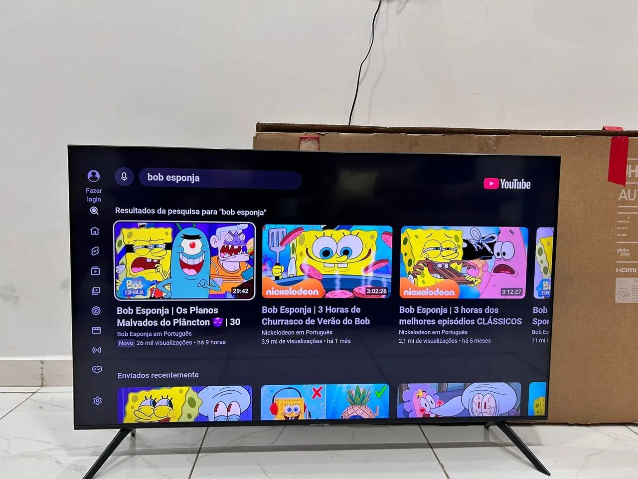 Tv 50 samsung Crystal uhd 4k com caixa e NF (entrego) - Foto 4