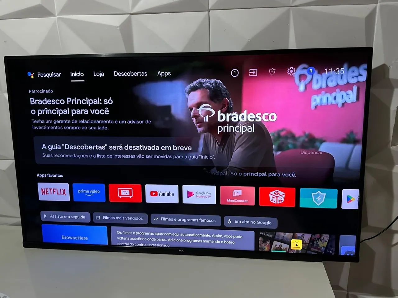 Smart tv 50 4k Android comando de voz - Foto 3