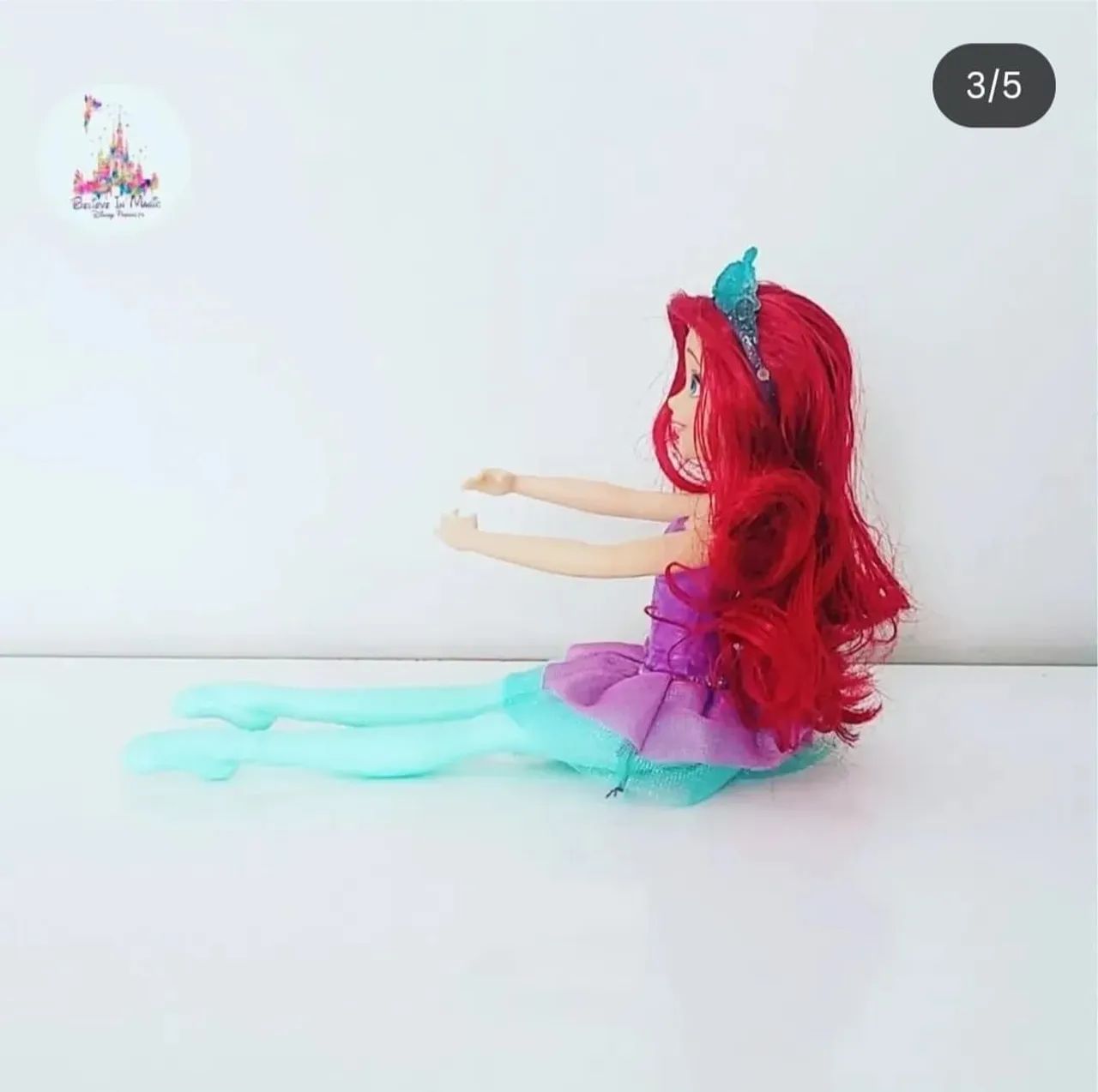 Boneca Princesa Disney Ariel Bailarina Hasbro - Foto 3