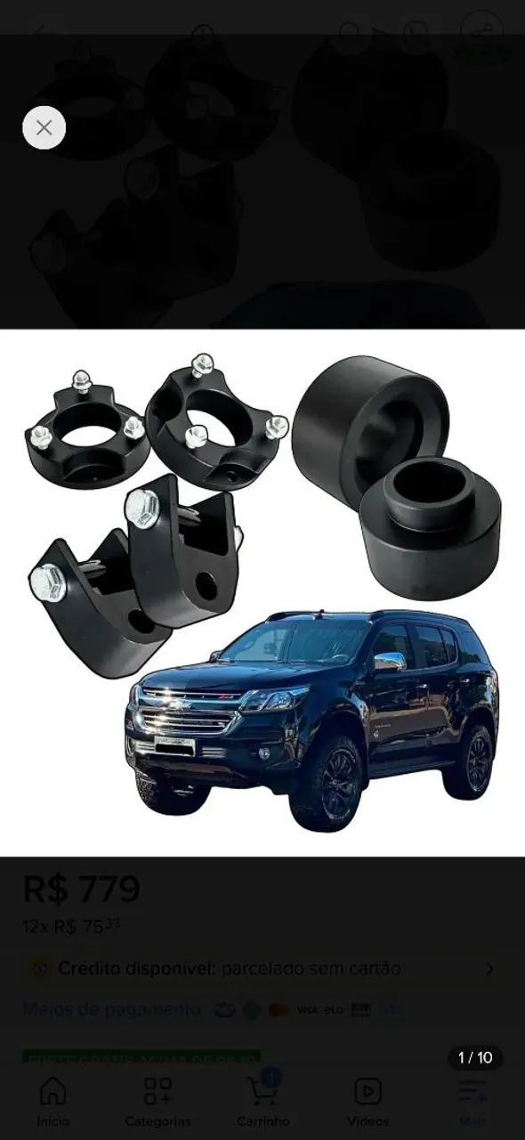 Lift kit 2 polegadas Trailblazer