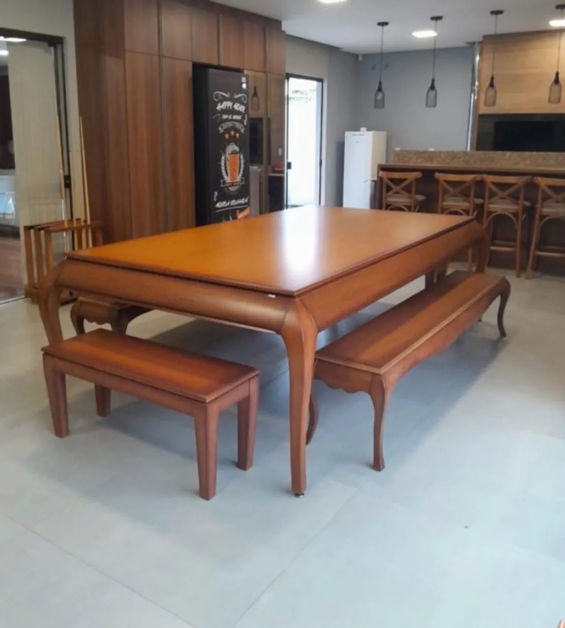 Mesa de jantar e sinuca American Billiards - Foto 4