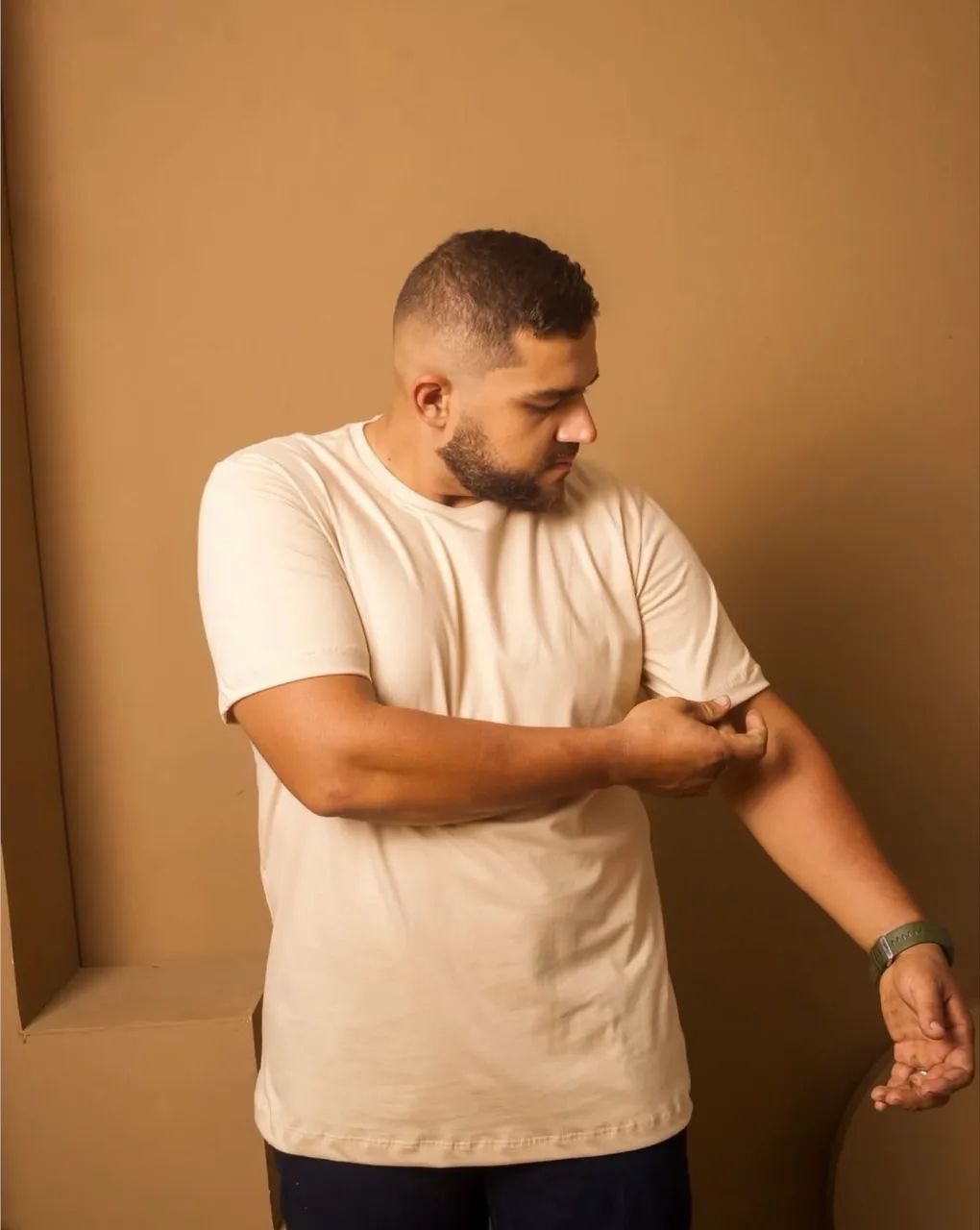 Camisa algodão plus size masculina  - Foto 4