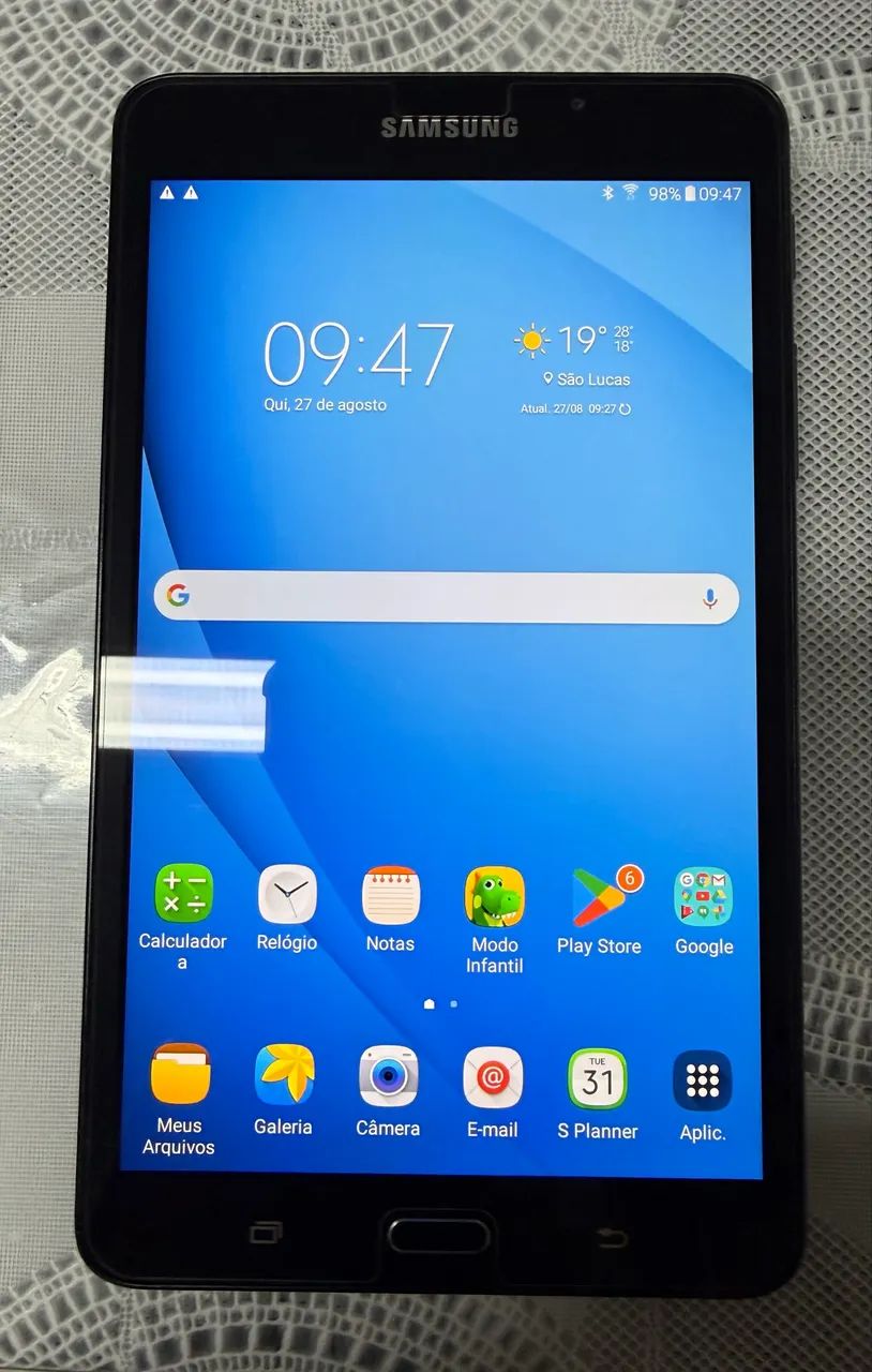 Tablet Samsung Galaxy Tab A + Case Original + Cartão 16GB