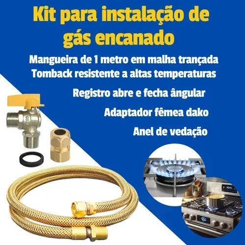 Kitt instalação para gás encanado 