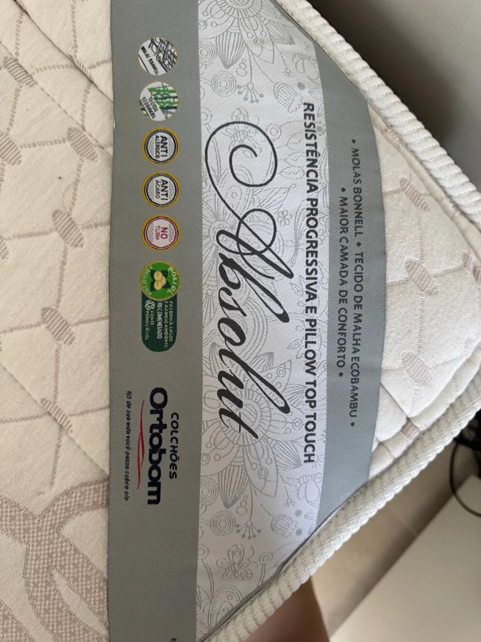 Cama box tamanho queen + cabeceira + colchao - Foto 3
