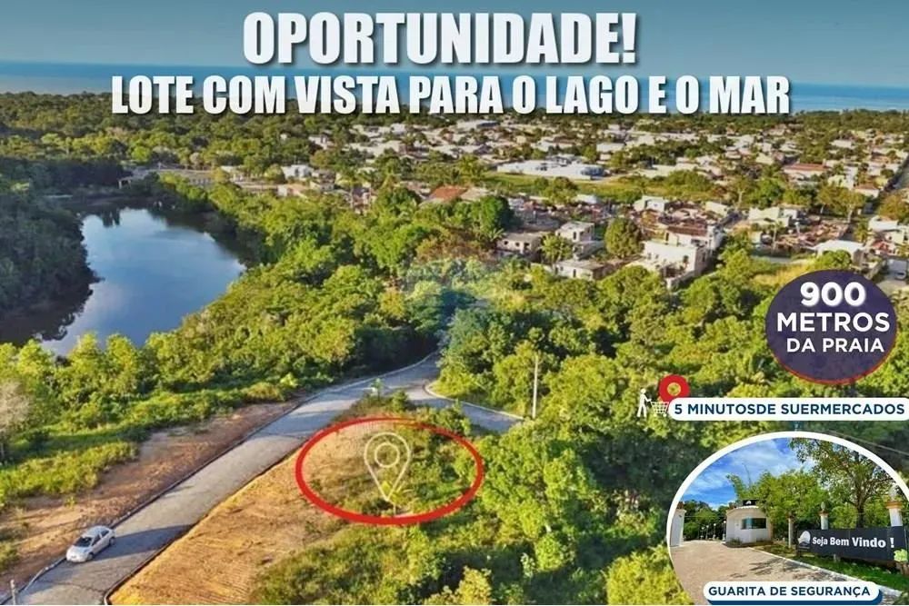 Lote com vista para o mar em Santa Cruz Cabrália, Bahia.