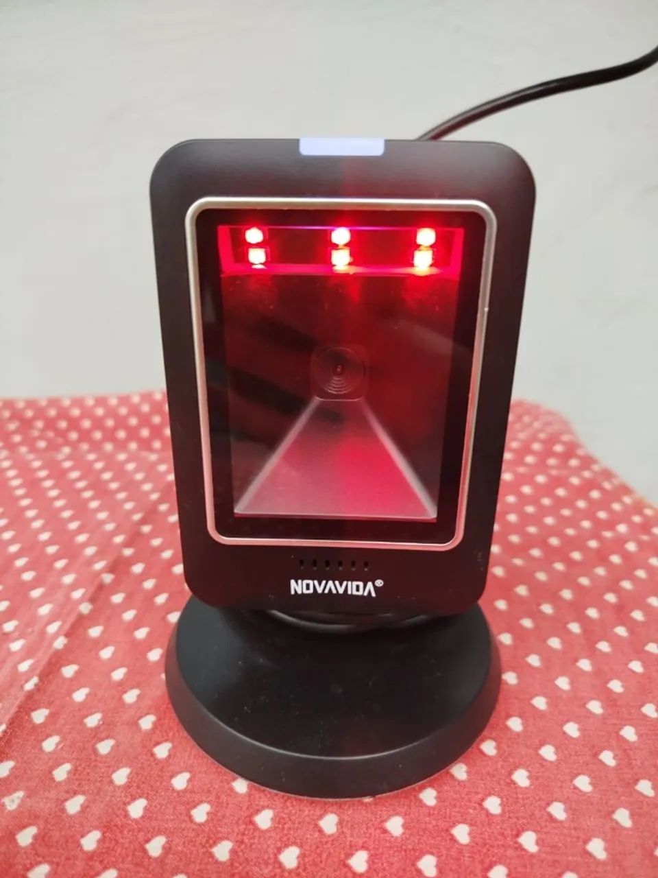 Leitor De Código De Barras Fixo Pdv Usb 1d 2d Qr Code Cor Preto NOVO - Foto 4