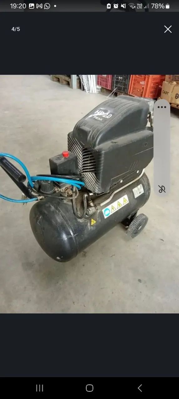 Compressor de Ar Fiac Bulldog Robust 2,0 HP - Funcionando Perfeitamente