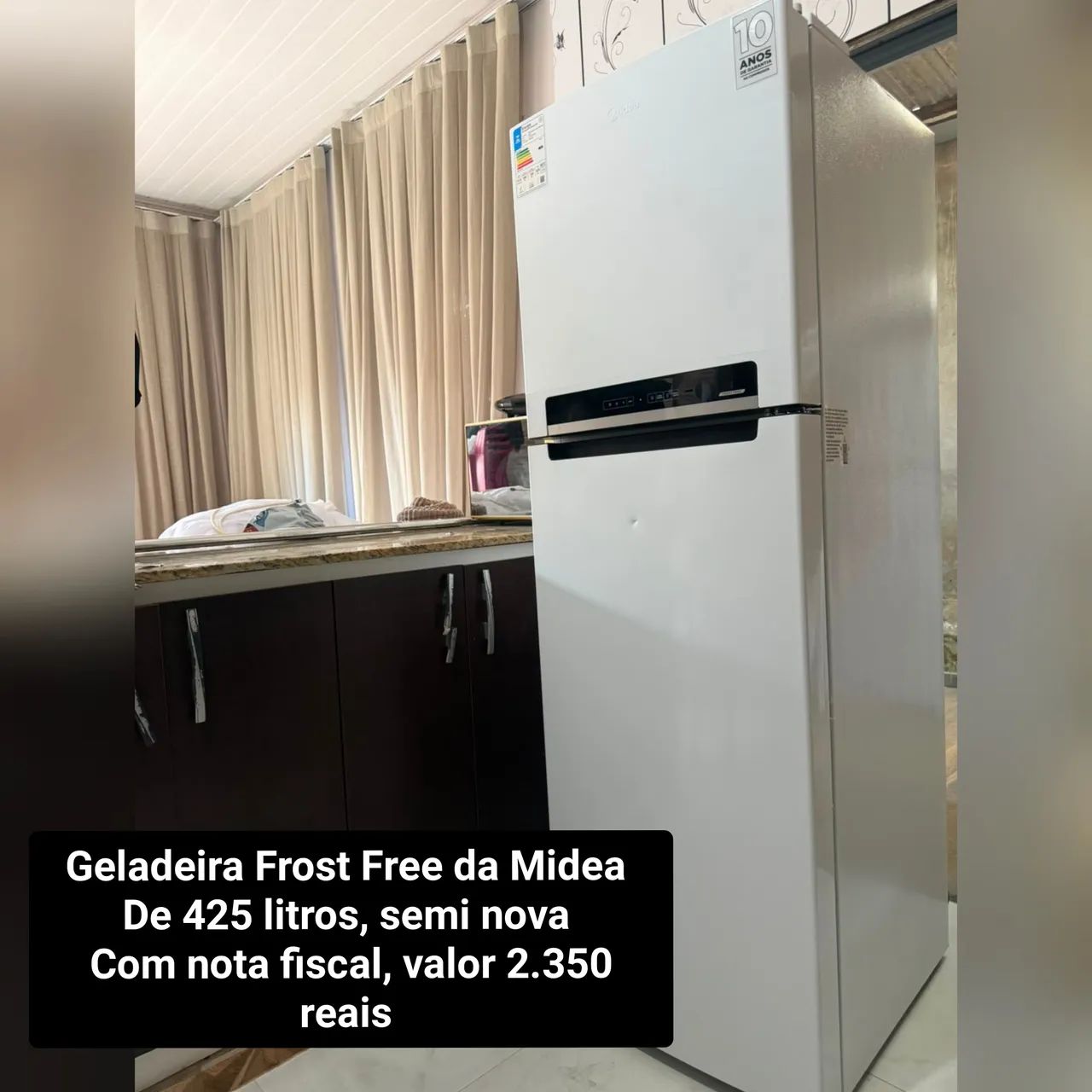 Geladeira Frost Free grande 
