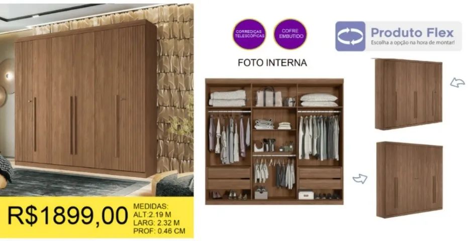 ROUPEIRO CASAL RIPADO A PRONTA-ENTREGA  - Foto 2