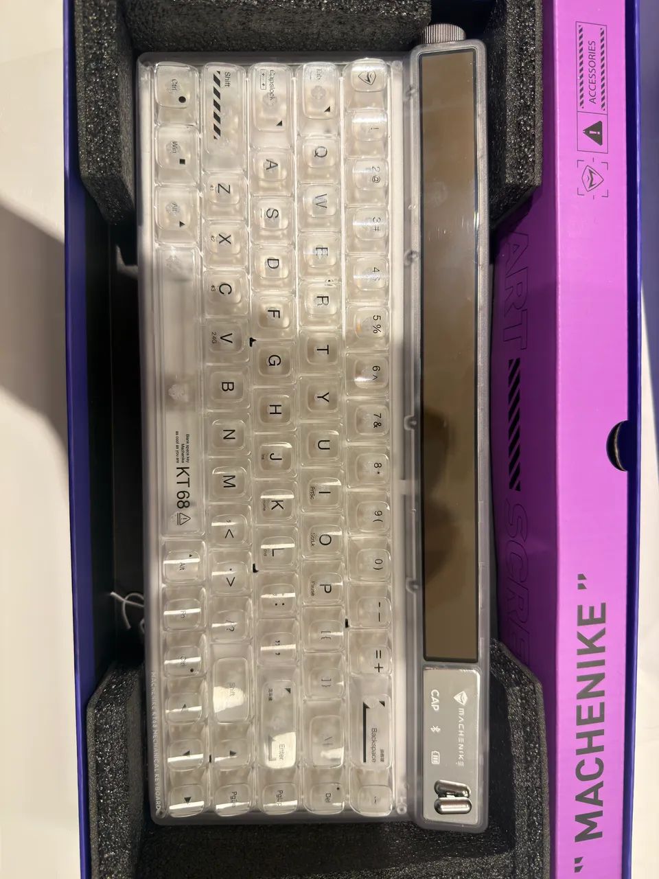 Teclado mecânico sem fio com tela  - Foto 4