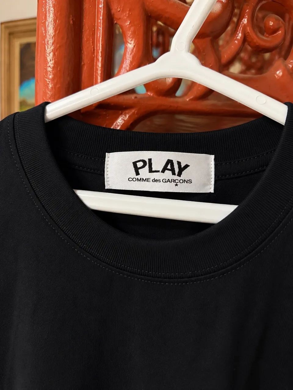 CAMISA COMME DES GARÇONS PLAY, CORAÇÃO PRETO - Foto 2