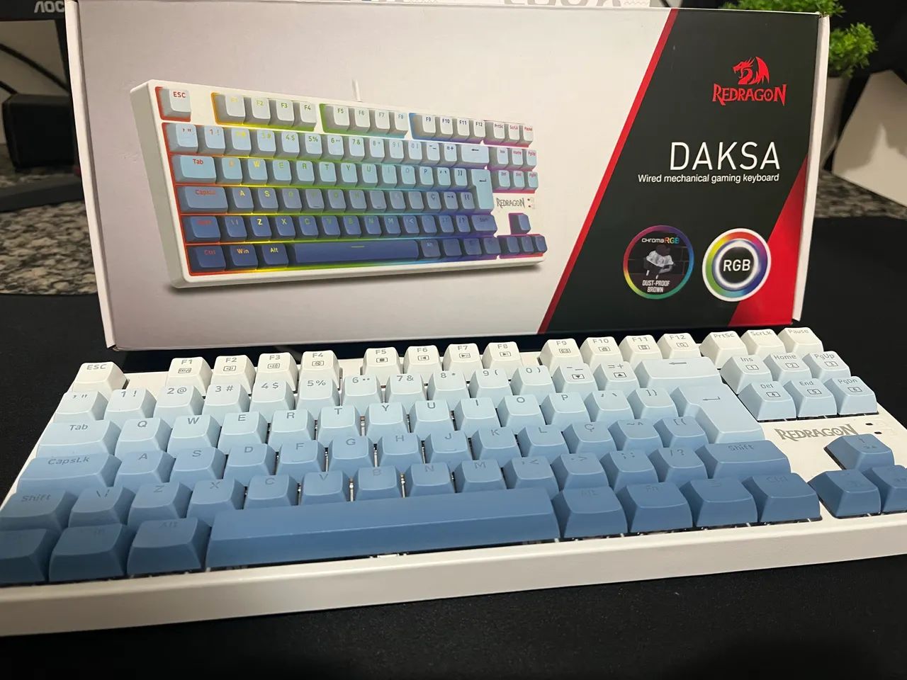 Teclado Redragon Daksa Branco  - Foto 3