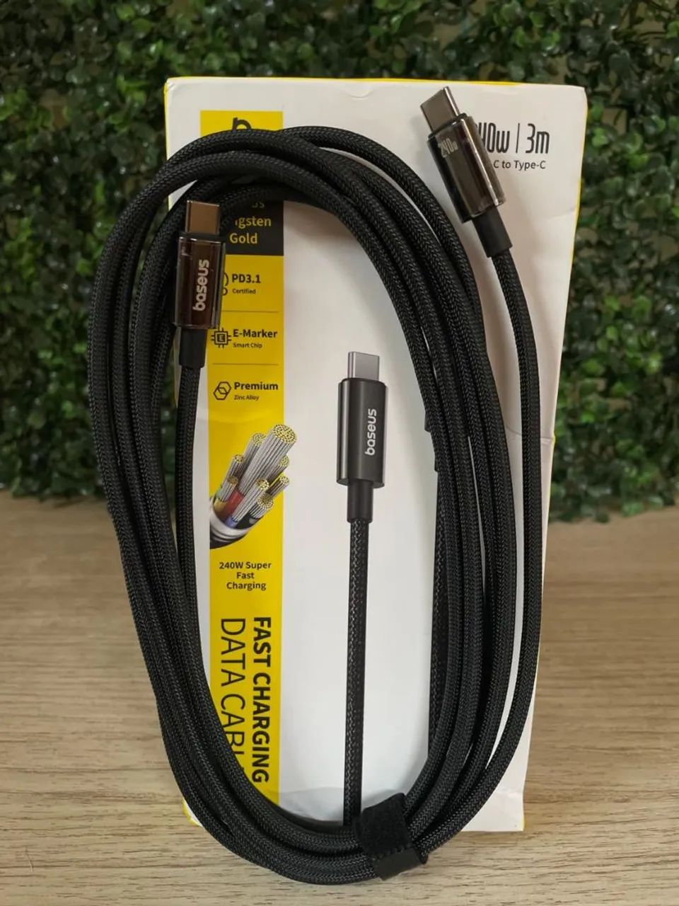 Cabo tipo C Baseus 240W 3M  - Foto 2