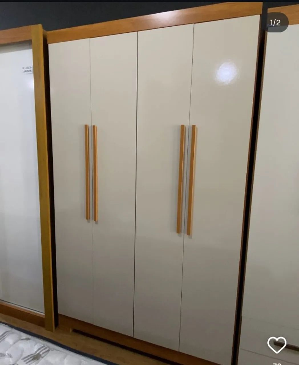 Guarda roupa de solteiro recife com 4 portas e 2 gavetas - Foto 5