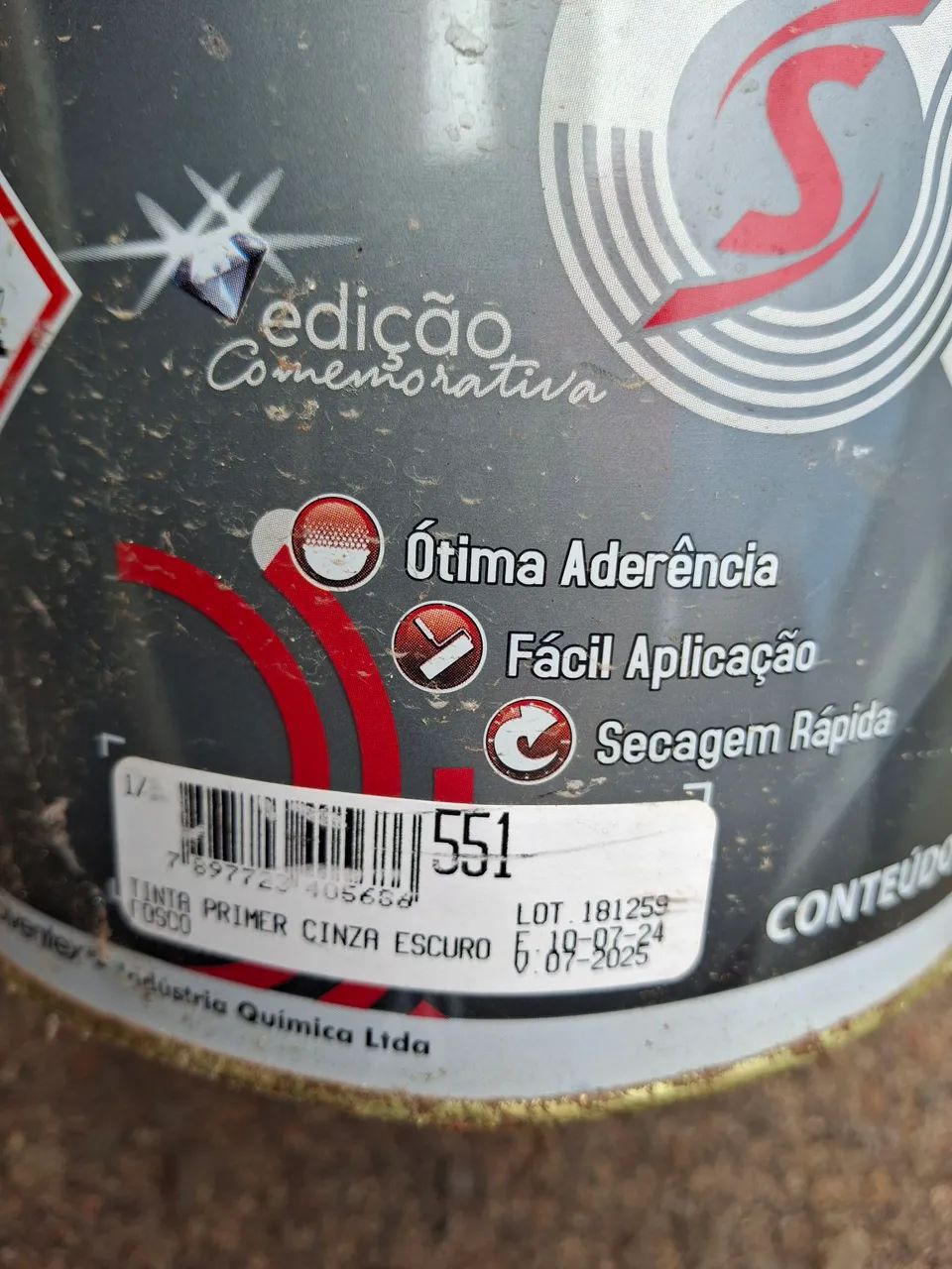 Lata de Zarcao cinza escuro, PRIMERTEX - Foto 2