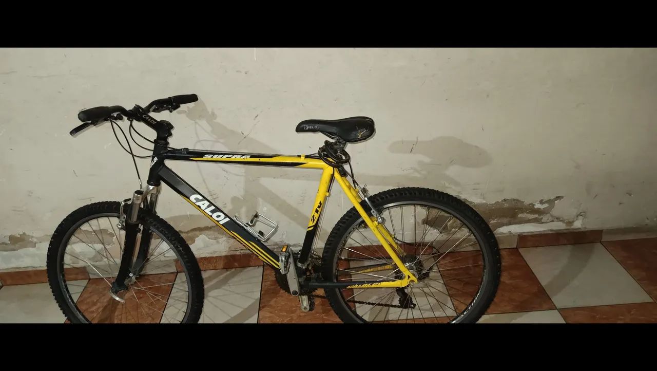 Caloi Supra alumínio aro 26 21 marchas - Foto 5