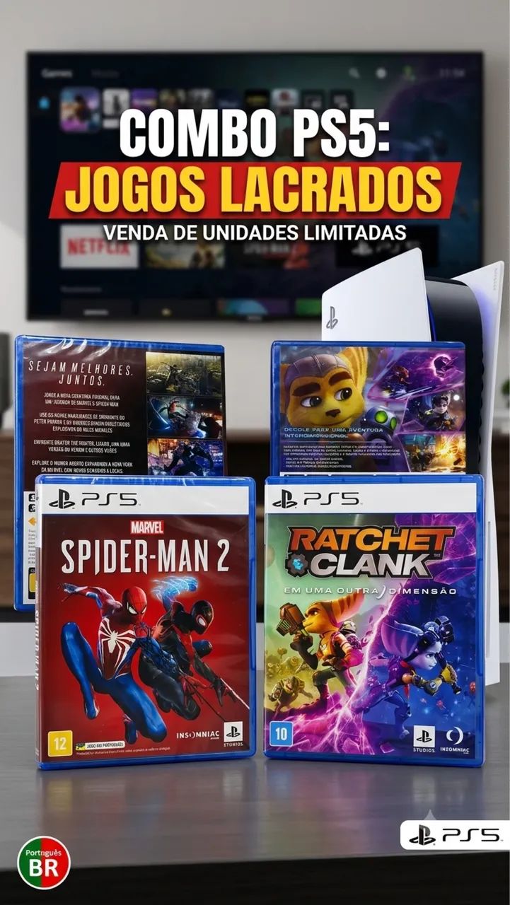 SPIDER MAN 2 e RACHET CLANK - PS5