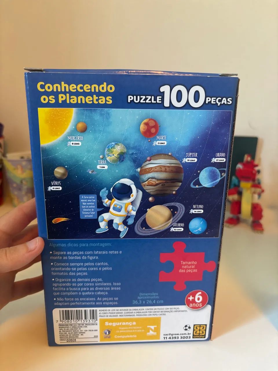 Kit dois quebra cabeças: 100 e 150 peças astronauta e harry potter - Foto 3