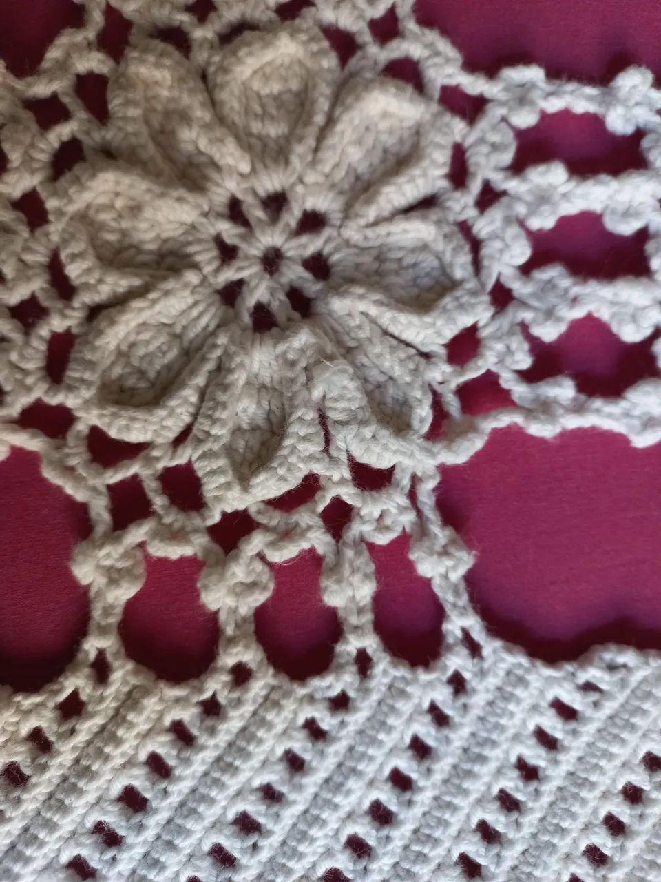COLCHA artesanal em croche - Foto 5
