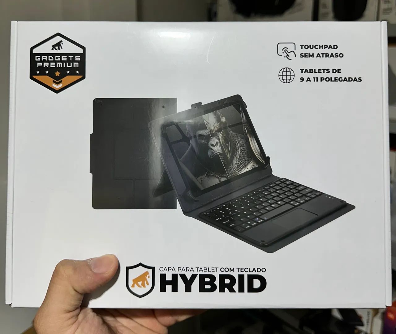 Capa com Teclado Universal Hybrid p/ Tablet de 9 a 11 Polegadas  - Foto 3