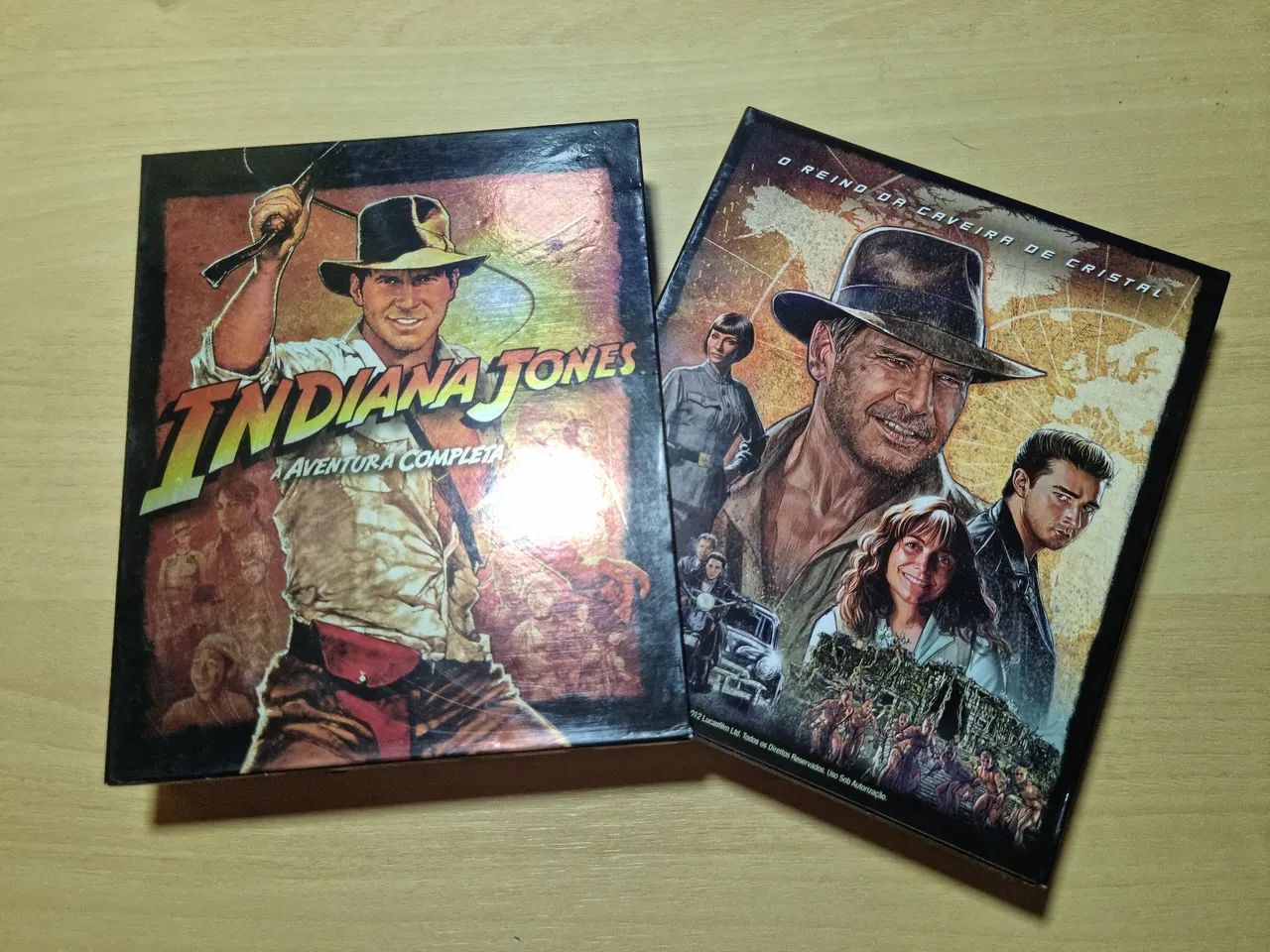Blu-ray box coleçao Indiana Jones com 4 filmes