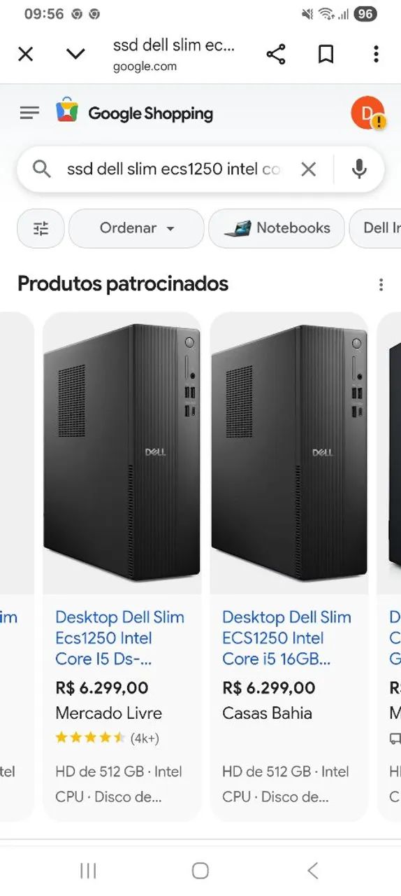 Cpu dell slim ecs1250 intel core i5 16gb 512gb ssd  - Foto 3